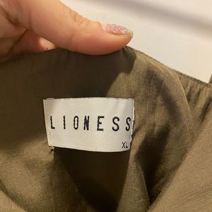 Lioness army green dress